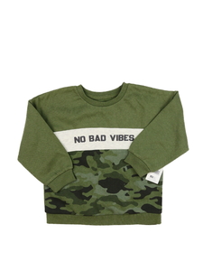 Nová zelená vzorovaná mikina 