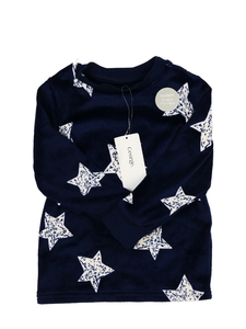 Nová modrá hebká mikina s hvězdami George