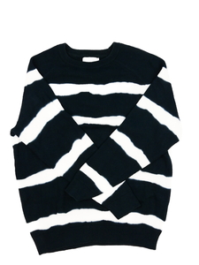 Modro-bílý volnější svetr Zara