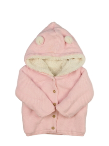 Růžový zimní svetr 