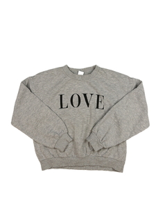 Šedá melírovaná mikina s nápisem 