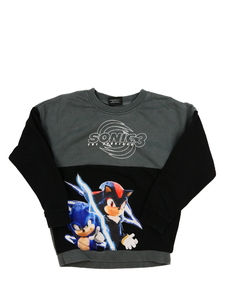 Šedo-černá mikina Sonic Tu 
