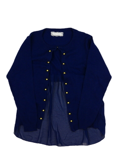 Tmavě modrý kardigan 