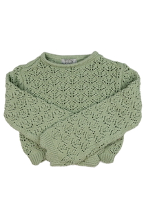 Zelený madeirový crop svetr Primark 