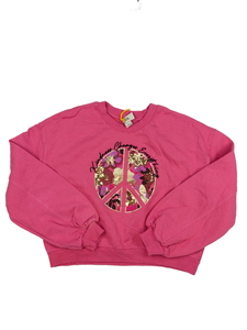 Růžová crop mikina s obrázkem River Island