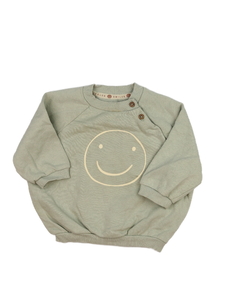 Zelená mikina se smajlíkem George