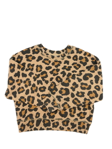 Hnědá vzorovaná kratší mikina H&M