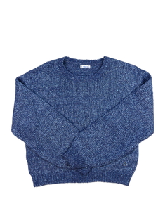 Modrý lesklý crop svetr Mayoral 