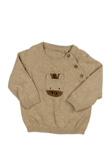 Hnědý přízový svetřík Tu