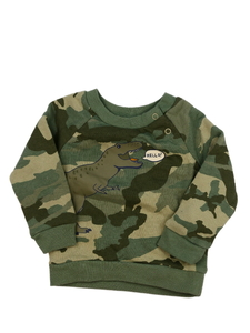 Zelená maskáčová dino mikina Primark 