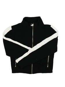Černo-bílá crop mikina New Look 
