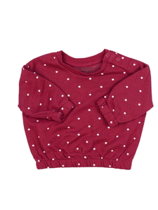 Červená mikina s kolečky Primark 