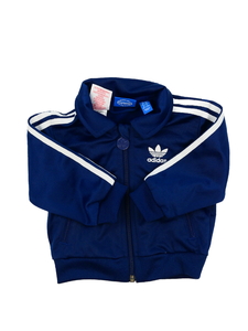 Tmavě modrá sportovní mikina Adidas 