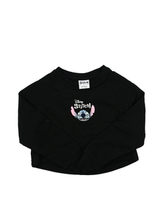 Černá crop mikina Stitch Disney George
