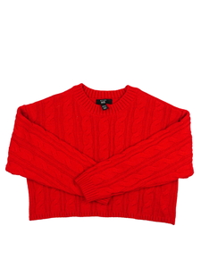 Červený crop svetr New Look 