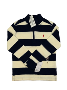 Nový krémovo-modrý svetr Ralph Lauren 