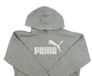 Šedá melírovaná crop mikina vel. 176 Adidas 