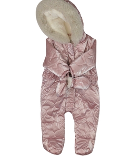 Růžový nepromokavý zimní overal F&F