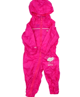 Tmavorůžový nepromokavý slabý overal Regatta