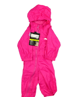 Tmavorůžový nepromokavý slabý overal Trespass