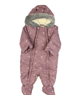 Fialová zimní kombinéza 