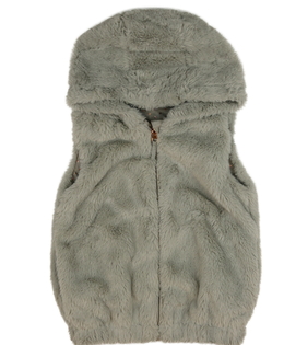 Šedá chlupatá vesta Nutmeg 