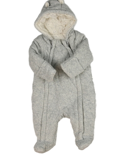 Šedý melírovaný kojenecký zimní overal George