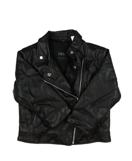 Černá koženková bunda Zara 