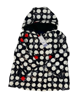 Nový modro-bílý nepromokavý kabátek 