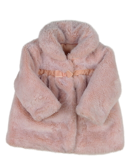 Růžový kožíškový kabátek Nutmeg 