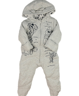 Šedý zimní overal Medvídek Pú Disney George