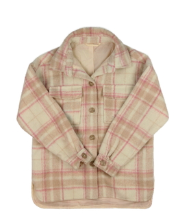 Růžovo-krémový kabátek 