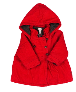 Červený zimní kabátek 