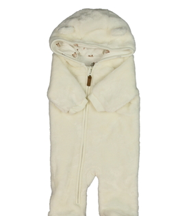 Krémový chlupatý overal F&F