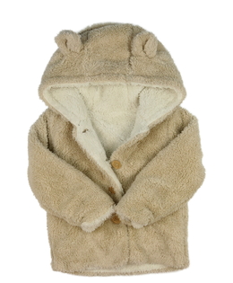 Hnědý chlupatý kabátek 