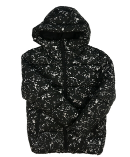 Černá stříbrně vzorovaná zimní bunda George