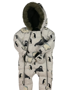 Šedá zimní kombinéza F&F