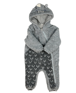 Šedý zvířecí zimní overal Next