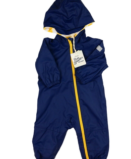 Nová tmavě modrá nepromokavá kombinéza 