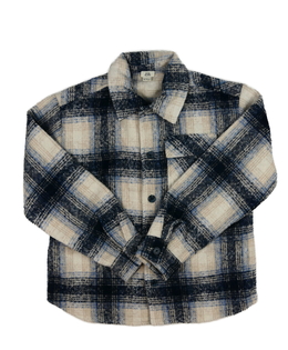 Modrý kostkovaný kabátek River Island