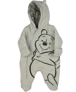 Šedý zimní overal Medvídek Pú Disney George