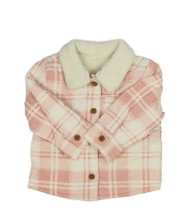 Růžový košilový kabátek Tu 