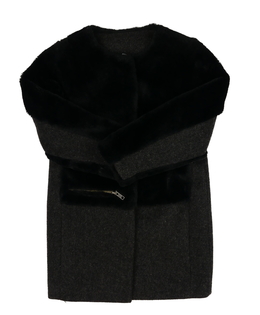 Černo-šedý kabátek Next