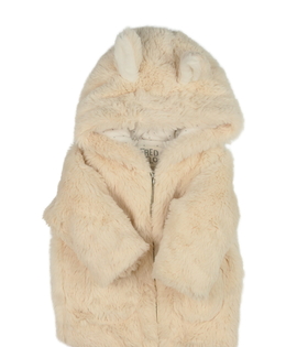 Hnědá chlupatá bundička F&F