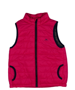 Růžová prošívaná vesta Decathlon 