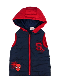 Tmavá prošívaná vesta Spider-man 