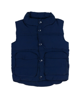 Tmavě modrá prošívaná vesta Primark 