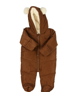 Hnědá zimní kombinéza