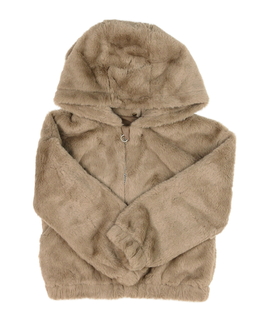 Hnědá chlupatá bunda Nutmeg