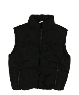 Černá prošívaná kratší  vesta